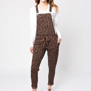 Z Supply Leopard Overalls XS